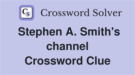 Stephen A. Smith’s channel NYT crossword clue 